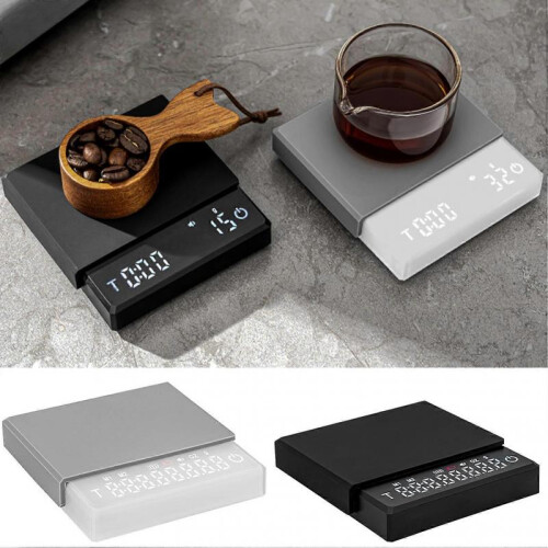 (White) Mini Coffee Scale For Espressos Machine High-Precision Espressos Scale Coffee Accessories