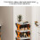 (Three Layers) Plastic Shoe Rack Stackable DIY Free Combination Tiered Shoe Organiser for Entrance Hallway 2