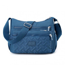 (Royal Blue) Nylon Shoulder Messenger Bag Lightweight Portable Shoulder Bag for Women