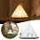 (White) Multifunctional Lovely Tent Night Light Multi Modes Lightweight Bedside Lamp for Home Camping Outdoor 4