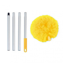 (Yellow) Rings Shape Dust Sweep Duster High-quality Soft Lightweight Brush for Indoors