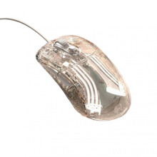 (Corded Electric) Fashion Transparent Wired/Wireless Mouse Multifunctional Small Quiet Mouse for Home Bedroom Office