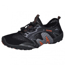 (45, Black) Men Outdoor Water Shoes Casual Non-slip Hiking Shoes Breathable Beach Wading Shoes