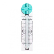(Green) Portable 4-in-1 Mini Paper Cutter Multi-Purpose Easy Carry Paper Trimmer for Diary Journal