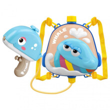 (Whale Blue) Plastic Water Spray Backpack 6-7M Long-range Spray Tool 1000ML Summer Water Spray Toys