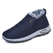 (39, Blue) Warm Thicken Shoes for Autumn Winter Wear-Resistance Thermal Sneaker for Cold Weather