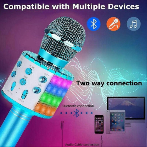 (Blue) Phone Microphone Omnidirectional Condenser Microphone Wireless Communication Video Vlog Equipment 2