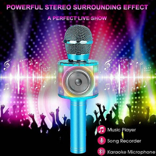 (Blue) Phone Microphone Omnidirectional Condenser Microphone Wireless Communication Video Vlog Equipment 1