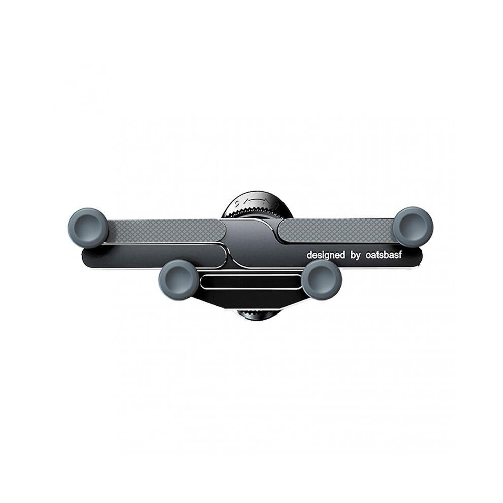(Black)Aluminum Alloy Airs Vent Gravitys Phone Holder Multifuntional Steady Navigation Holder for Car Interior
