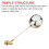 DN15 Floating Ball Valves Rustproof High Temperature Resistance Water Tank Brass Float Valves 4
