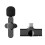 (2in1 Type c) Type C/Lighting Small Wireless Microphone with Clip Wide Compatible Plug-Play Mic for Phone Tablets Laptops 2