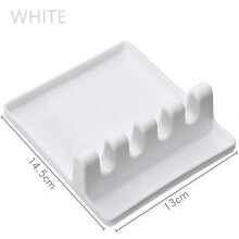 (As show, One size) Silicone Spoon Rest - Slotted Heat Resistant Spoon Rest For Kitchen W