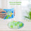 (As show, One size) Silicone ice cube mold 3-pack 37-compartment with lid ice cube tray BP 3