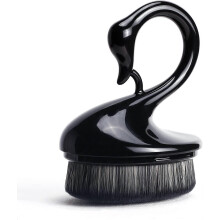 (As show, One size) Swan Shape Foundation Brush Swan Traceless Flat Top Kabuki Face Makeup Brush Blending Liquid Powder Foundation Soft Bristles Foundation Brush Powder B