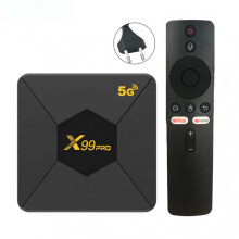 (EU plug) Dual-Band WIFI Ultra-Thin Set-Top Box Multifunctional Powerful Medias Player Gift for Birthday