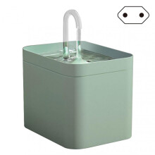 (EU plug, Light green) Automatic Pet Water Feeder Washable Detachable Cat Drinking Water Bowl for Large Small Dog