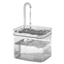 (USB, Pet Transparent) Automatic Pet Water Feeder Washable Detachable Cat Drinking Water Bowl for Large Small Dog