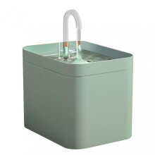 (USB, Light green) Automatic Pet Water Feeder Washable Detachable Cat Drinking Water Bowl for Large Small Dog