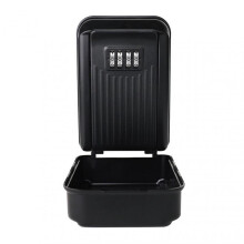 (Black) Anti-theft Key Box with Lock Prying-resistant Sturdy Keys Case for Apartment