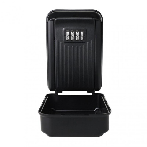 (Black) Anti-theft Key Box with Lock Prying-resistant Sturdy Keys Case for Apartment