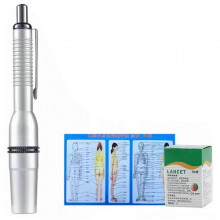3-Head Blood Lancet Pen for Cupping & Bloodletting, Adjustable Depth, Portable, Painless Device for Home & Professional Use