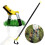 (2.4m) Double Edge Actions Weeder Hoe Rustproof Weeding Stirrup Hoe for Yard Work 4
