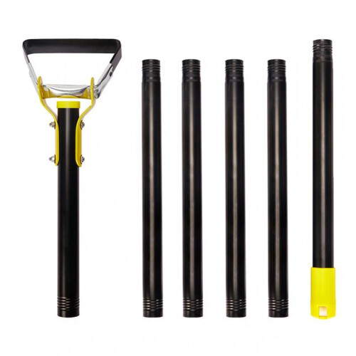 (2.4m) Double Edge Actions Weeder Hoe Rustproof Weeding Stirrup Hoe for Yard Work