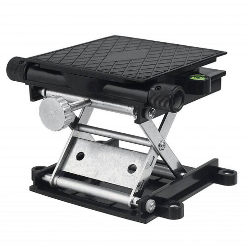 Black Squared Rotatable Lifting Table Multi-Function Laboratory Scissors Jacks for Chemistry Experiments