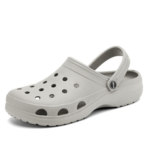 (Grey, 44) Unisex Adults 10001 Classic Cushioned Clogs