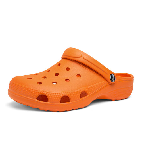 (Orange, 41) Unisex Adults 10001 Classic Cushioned Clogs