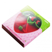 (Strawberry) Suction Cup Silicone Plates Set Reusable Baby Cutlery Kits for Home Travel