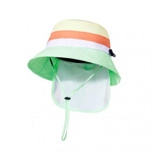 (Yellow Green) Foldable Colorful Strap Sun Visor Hat Portable Moisture Wicking Hat for Camping Hiking