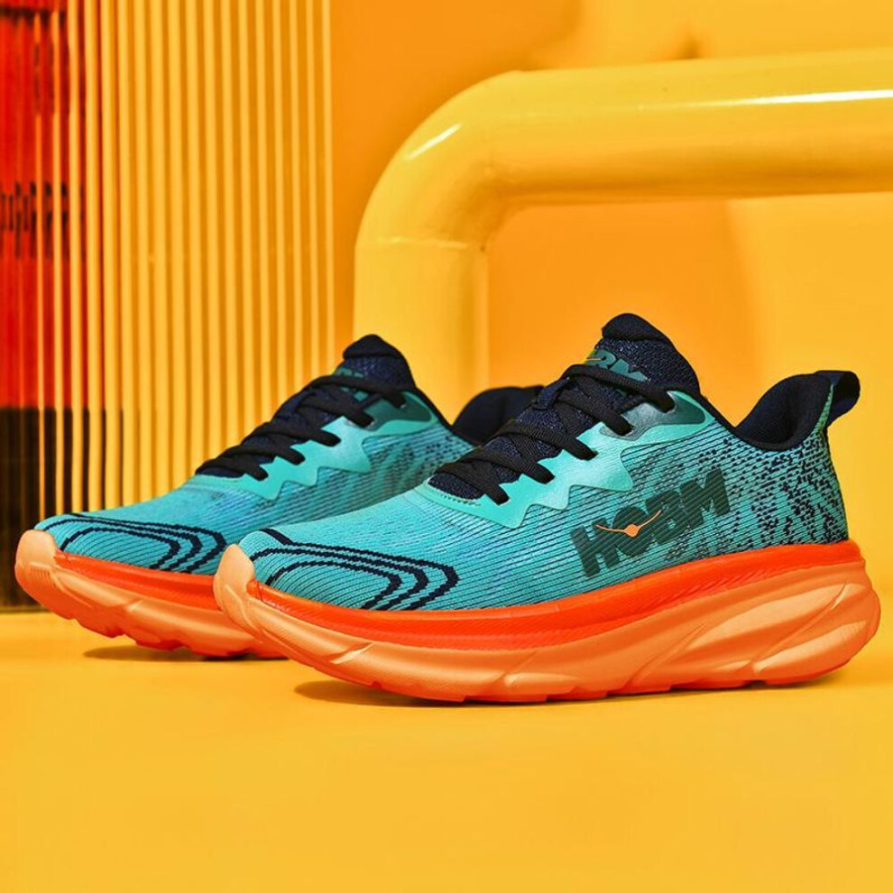 (navy blue, 44) Big Size 45 Marathon Shoes Men Casual Sneakers Comfortable Lightweight Athletic Sport Running Shoes For Male Tenis Walking Jogging Gym Footwear