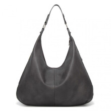 (Grey) Fashion Lychees Pattern Shoulder Bag Zippered Closure Vintage Purses Handbag for Women for Commuting