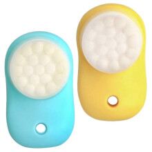 (As show, One size) 2pcs Double Sided Facial Cleansing Brush for Face Exfoliating Cleaning