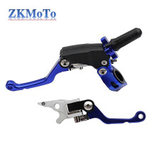 (As show, One size) Motorcycle Dirt Pit Bike 22mm Handles Universal CNC Brake Clutch Levers For Honda Suzuki Kawasaki Yamaha Kayo Bosuer Xmotos EXC