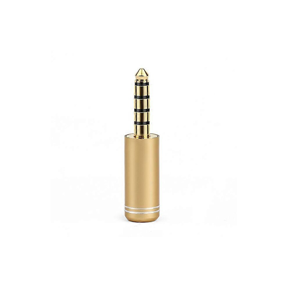 (As Show, One Size) Jack 4.4Mm 5 Poles Earphone For Nw-Wm1z/A Hifi Headphone Rhodium Plated Copper Audio Wire Connector 2/10/30Pcs Black/Gold 4634009534059
