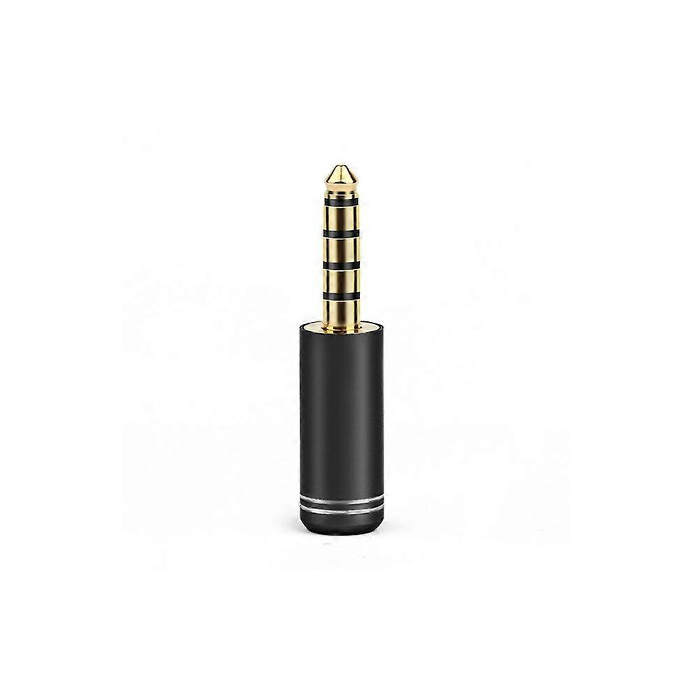 (As Show, One Size) Jack 4.4Mm 5 Poles Earphone For Nw-Wm1z/A Hifi Headphone Rhodium Plated Copper Audio Wire Connector 2/10/30Pcs Black/Gold