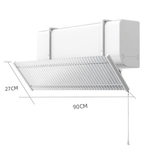 (Upper Hanging) Hanging Airs Conditioner Baffle Retractable Airs Cooled Baffle for Study Room 1