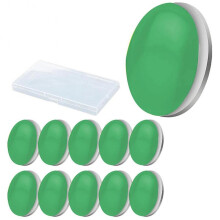 (Green) 10 Piece Magnetic Curtains Weights Set Durable Waterproof Curtain Magnets for Kitchen Bathroom