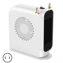 (US plug, White) Small Desktop Electric Heaters Multi-Purpose Safety Warm Heaters for Living Room Home
