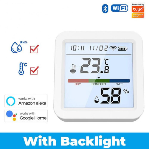 Wireless Temperature Humidity Meter Detector Indoor Temperature Moisture Sensor for Home Use 2