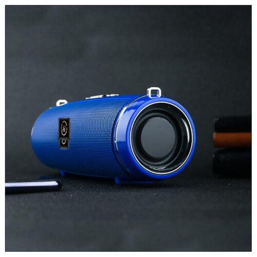 (Glod) Round Bluetooth-Compatible Speaker with Strap Portable Small Amplifieds Speaker for Party Beach Camping 2