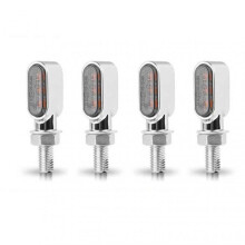 (Silver) Scooter Electric Direction Light Waterproof Scooter Turn Signal Light for Vehicle
