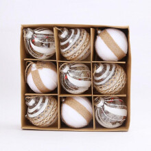 (5) Christmas Indoors Party Gift Ball Glitter Fashionable Indoors Pendant for Bedroom