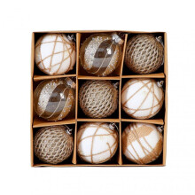 (6) Christmas Indoors Party Gift Ball Glitter Fashionable Indoors Pendant for Bedroom