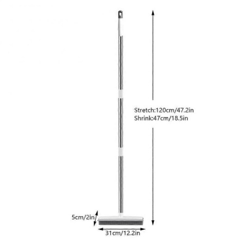 2 in 1 Floor Brush with Scraper Reusable Labor-saving Gaps Wash Tool for Bathtubs Floor 1