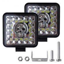 Personalized Car Squared Skull Headlight Wear-Resistant Automobile Headlight for Truck