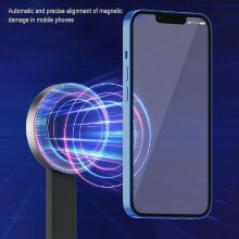 (Black) Small Magnetic Selfie Stick for Phone Heavy Duty Portable Selfie Stick for Travel Beach