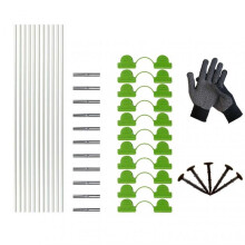 (Bundle 3) DIY Plant Support Hoop Stake for Greenhouses Multifunctional Plant Cover Bracket for All Season Use